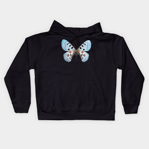 Special Blue Butterfly Kids Hoodie by gronly